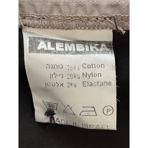 ALEMBIKA Women's Size US 6-8 Black Brown Pullover Sleeveless Cotton Top Israel - Picture 5 of 7